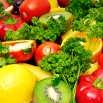 Una variedad de frutas y vegetales