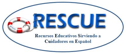 Logotipo del flotador salvavidas para las hojas informativas de RESCUE