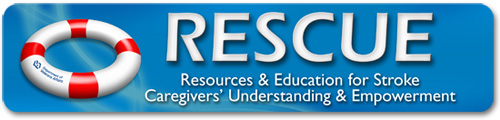 Resources and Education for Stroke Caregivers' Understanding and Empowerment (RESCUE) header