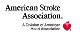 Logotipo de la American Stroke Association (Asociación Norteamericana del Derrame Cerebral)
