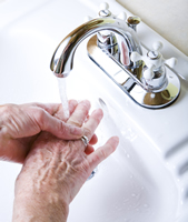 washing hands